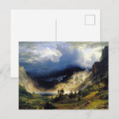 Albert Bierstadt A Storm in de Rocky Mountains Briefkaart (Voorkant / Achterkant)