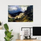 Albert Bierstadt A Storm in de Rocky Mountains Poster (Thuiskantoor)