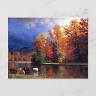 Albert Bierstadt - Aan de Saco Briefkaart