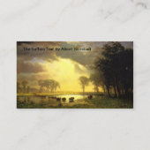 Albert Bierstadt beeldende kunst - Het Buffalo Tra Visitekaartje (Achterkant)