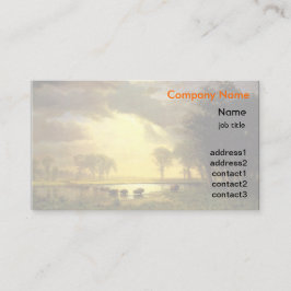 Albert Bierstadt beeldende kunst - Het Buffalo Tra Visitekaartje