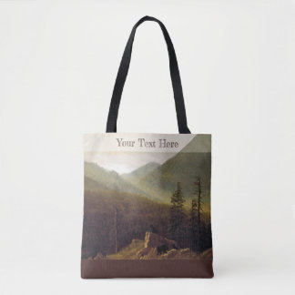 Albert Bierstadt - Beren in de wilde natuur Tote Bag