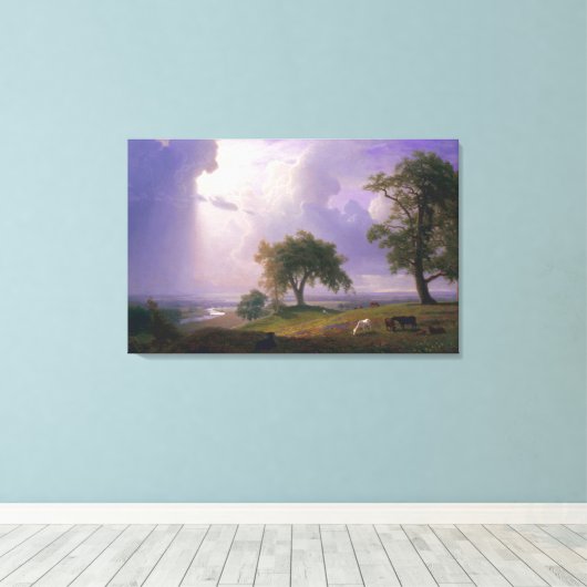 Albert Bierstadt California Spring Canvas Afdruk (Insitu (Houten vloer))