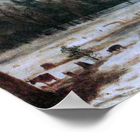 Albert Bierstadt-Cathedral Rocks, Yosemite Poster (Hoek)