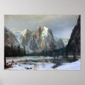 Albert Bierstadt-Cathedral Rocks, Yosemite Poster (Voorkant)
