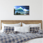 Albert Bierstadt - De kust van het Turquoise zee Canvas Afdruk (Insitu (Slaapkamer))