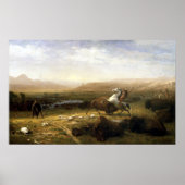 Albert Bierstadt de laatste van de buffelzone Poster (Voorkant)