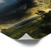 Albert Bierstadt - Een Storm in het Rocky-gebergte Poster (Hoek)