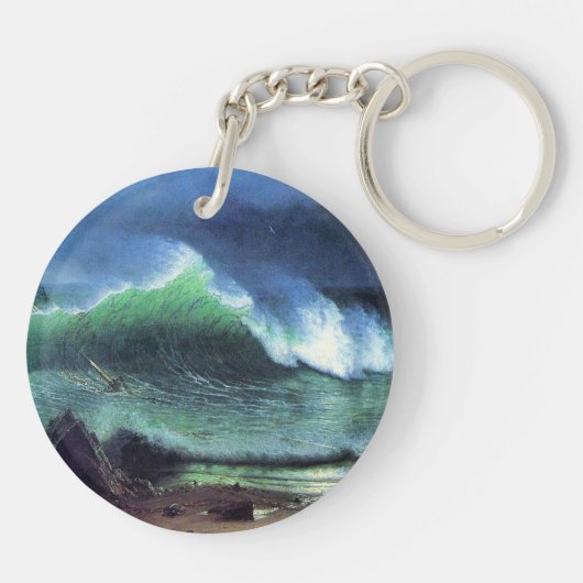 Albert Bierstadt, Emerald Zee Sleutelhanger (Achterkant)