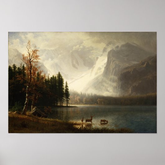 Albert Bierstadt Estes Park Colorado Whyte Lake Poster (Voorkant)