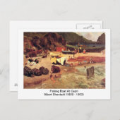 Albert Bierstadt - Gevist boot bij Capri Briefkaart (Voorkant / Achterkant)