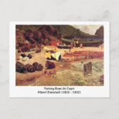 Albert Bierstadt - Gevist boot bij Capri Briefkaart (Voorkant)
