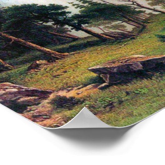 Albert Bierstadt-Half Dome in Yosemite Poster (Hoek)