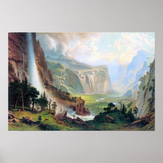 Albert Bierstadt-Half Dome in Yosemite Poster (Voorkant)