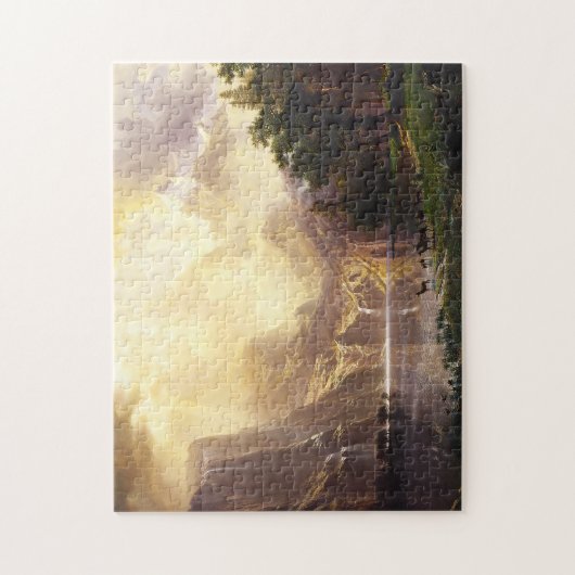 Albert Bierstadt in de bergen Puzzle Legpuzzel (Verticaal)
