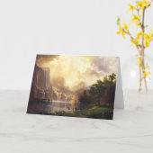 Albert Bierstadt in het Wenskaart van Bergen Kaart (Gele Bloem)