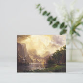 Albert Bierstadt in het Wenskaart van de bergen Briefkaart (Staand voorkant)