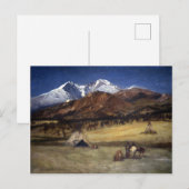Albert Bierstadt Indian Encampment Briefkaart (Voorkant / Achterkant)