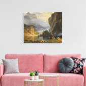 Albert Bierstadt - Indiërs zeggen Gevist Canvas Afdruk (Insitu (Woonkamer))