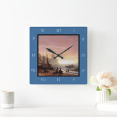 Albert Bierstadt is de Geviste drukdoek Vierkante Klok (Huis)