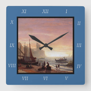 Albert Bierstadt is de Geviste drukdoek Vierkante Klok