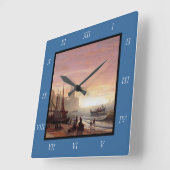 Albert Bierstadt is de Geviste drukdoek Vierkante Klok (Hoek)