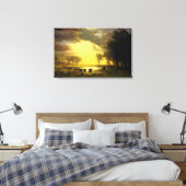 Albert Bierstadt is het Buffalo Trail, 1867 Canvas Afdruk (Insitu (Slaapkamer))
