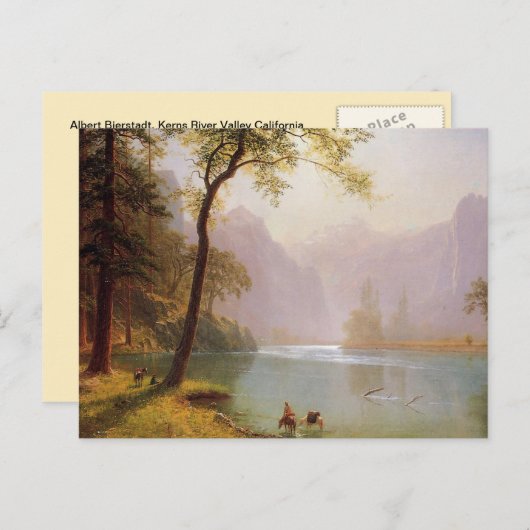 Albert Bierstadt, Kerns River Valley California Briefkaart (Voorkant / Achterkant)