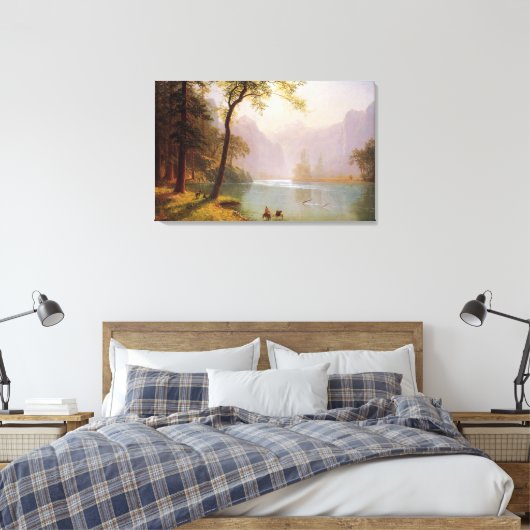 Albert Bierstadt, Kerns River Valley California. Canvas Afdruk (Insitu (Slaapkamer))