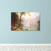 Albert Bierstadt, Kerns River Valley California. Canvas Afdruk (Insitu (Houten vloer))