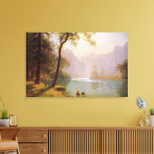 Albert Bierstadt, Kerns River Valley California. Canvas Afdruk (Insitu (Woonkamer))
