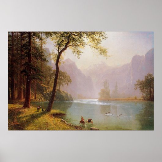 Albert Bierstadt, Kerns River Valley Californië Poster (Voorkant)