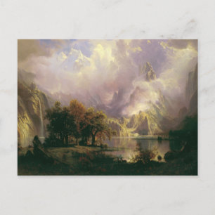 Albert Bierstadt - Landschap Rocky Mountain Briefkaart