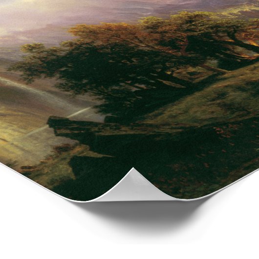 Albert Bierstadt - Landschap Rocky Mountain Poster (Hoek)