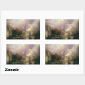 Albert Bierstadt - Landschap Rocky Mountain Rechthoekige Sticker (Vel)