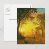 Albert Bierstadt Light in Forest Briefkaart (Voorkant / Achterkant)