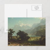 Albert Bierstadt - Lucerne-meer Briefkaart (Voorkant / Achterkant)
