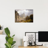 Albert Bierstadt Merced, de Josemietvallei Poster (Thuiskantoor)