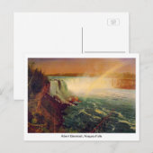 Albert Bierstadt, Niagara-Herfsten. Briefkaart (Voorkant / Achterkant)