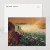 Albert Bierstadt, Niagara-Herfsten. Briefkaart (Voorkant / Achterkant)