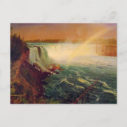 Albert Bierstadt, Niagara-Herfsten. Briefkaart (Voorkant)