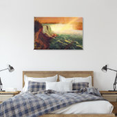 Albert Bierstadt, Niagara-Herfsten. Canvas Afdruk (Insitu (Slaapkamer))