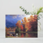 Albert Bierstadt - On the Saco Feestdagenkaart (Staand voorkant)