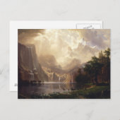 Albert Bierstadt - onder de Sierra Nevada Briefkaart (Voorkant / Achterkant)