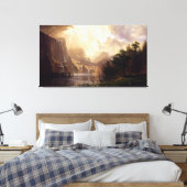 Albert Bierstadt - Onder de Sierra Nevada, Califo Canvas Afdruk (Insitu (Slaapkamer))