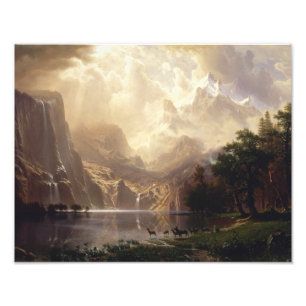 Albert Bierstadt - onder de Sierra Nevada Foto Afdruk