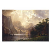 Albert Bierstadt - onder de Sierra Nevada Foto Afdruk (Voorkant)