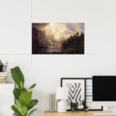 Albert Bierstadt - onder de Sierra Nevada Poster (Thuiskantoor)