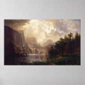 Albert Bierstadt - onder de Sierra Nevada Poster (Voorkant)