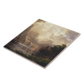 Albert Bierstadt - onder de Sierra Nevada Tegeltje (Zijkant)